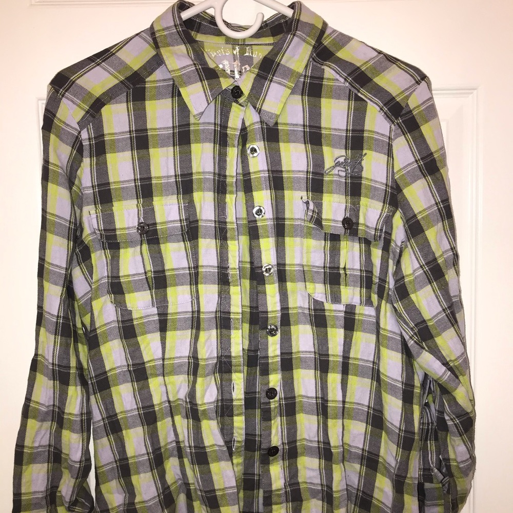 Flannel button down shirt